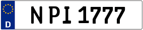 Trailer License Plate